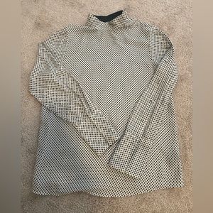 Who What Wear Black and White Dress shirt